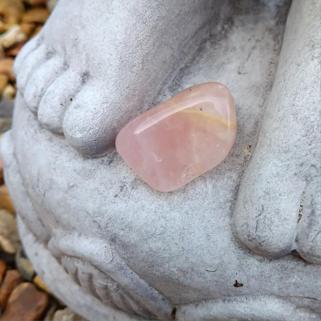 Genuine Rose Quartz Crystal Tumblestone