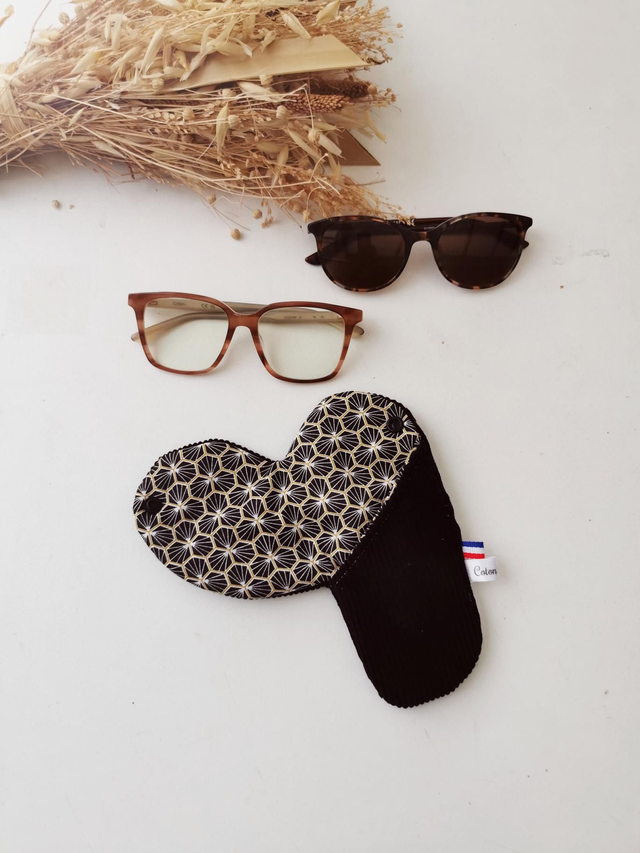 Étui à lunettes ROMÉO velour noir