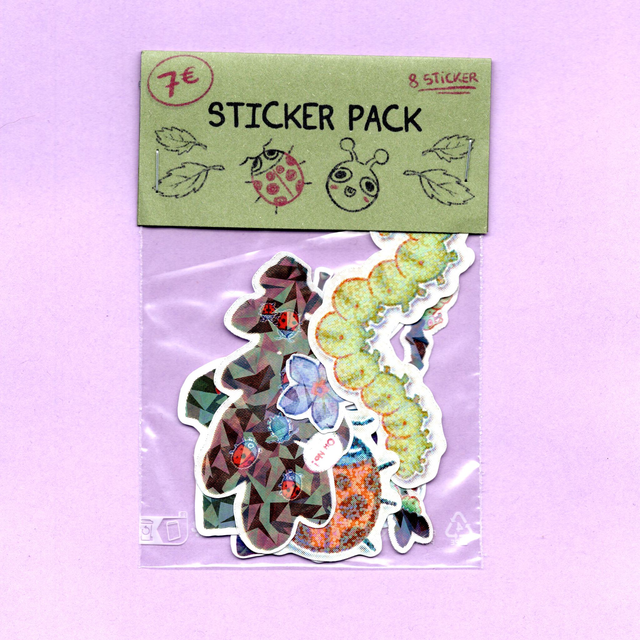 PACK STICKERS - Chenille et Coccinelle