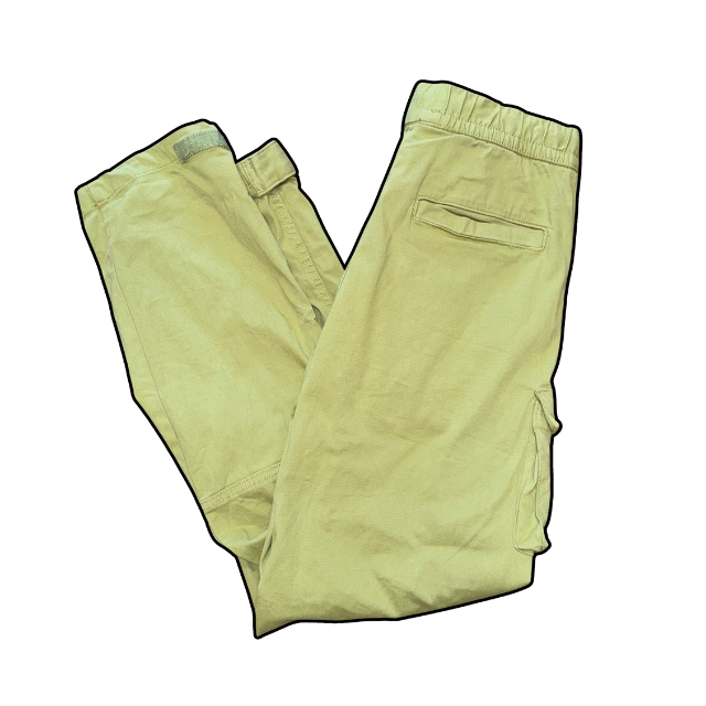 Bershka Cargo Trousers Green - W36/L28