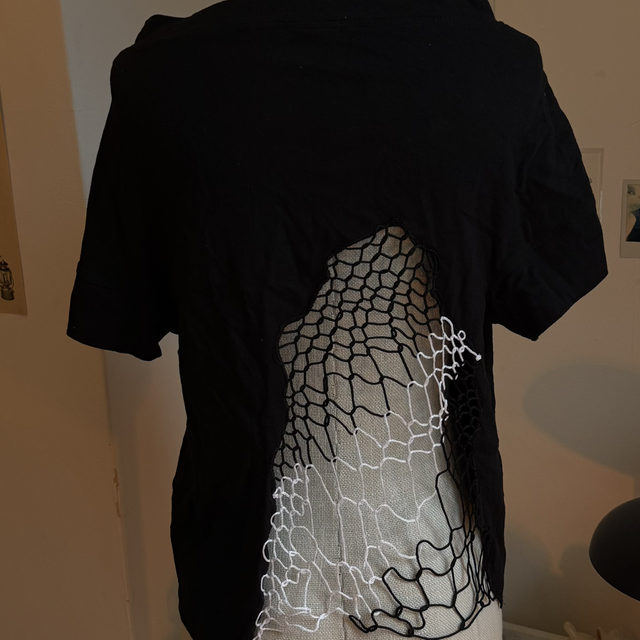 Limi Feu Black T-shirt with B+W Net in back 