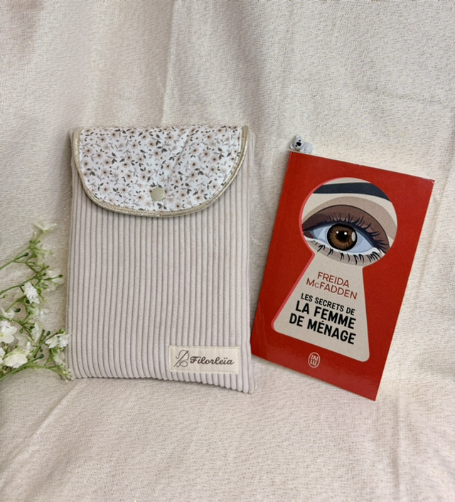 Pochette à livre Crème - Format POCHE