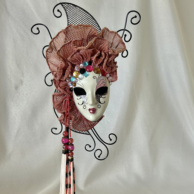 Vintage Venetian Masquerade Mask Jewellery Organiser and Ring Dish