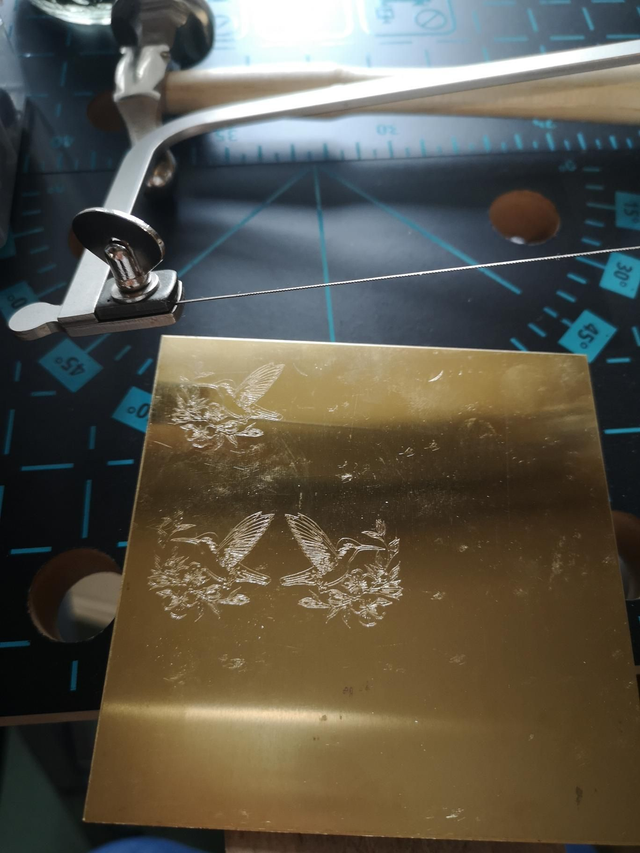 Boucles d'oreilles - laiton - colibri - fleurs - cercles - crochets - oiseau - pièce unique - La&Titia