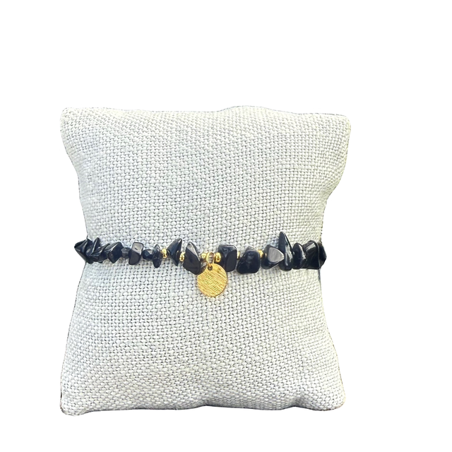 Bracelet élastique en pierre fine 