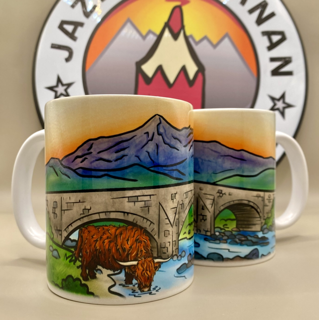 Sligachan Highland Cow ceramic mug