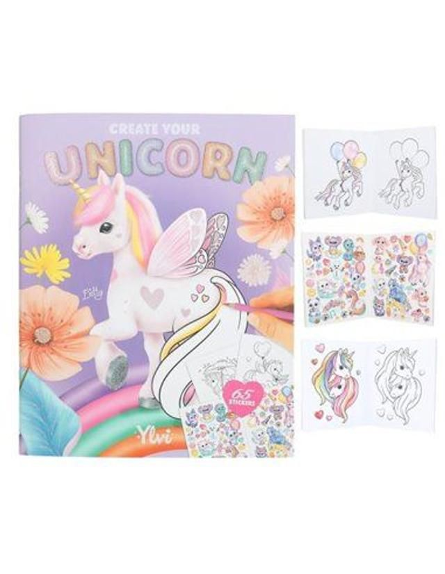 Ylvi Create Your Unicorn Colouring Book