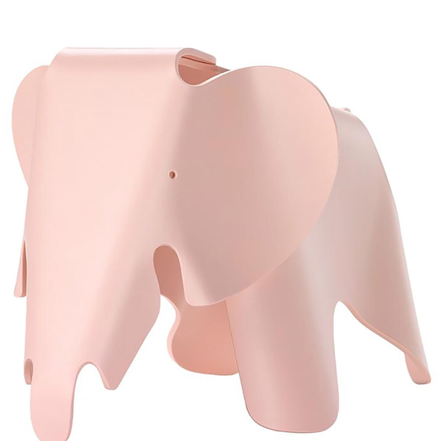 Vitra Eames Elephant Small en Polypropylène rose tendre (DA)