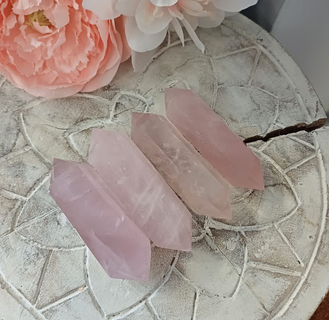 Rose Quartz Double Terminated Point