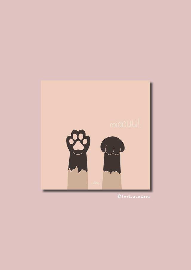 Carte Pattes siamois 🌞