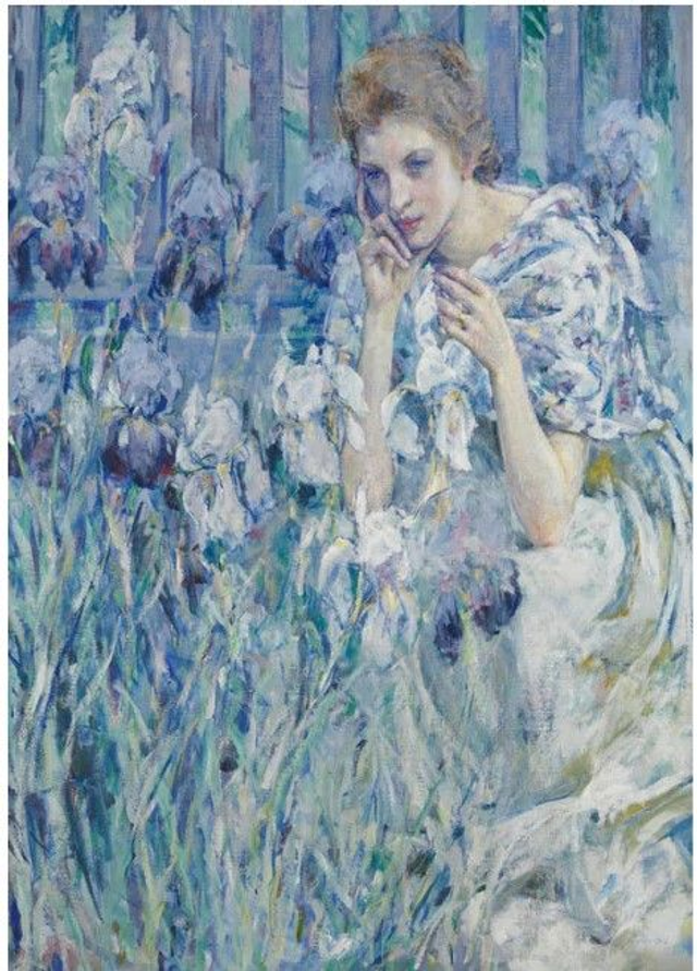 Woman With Lillies
