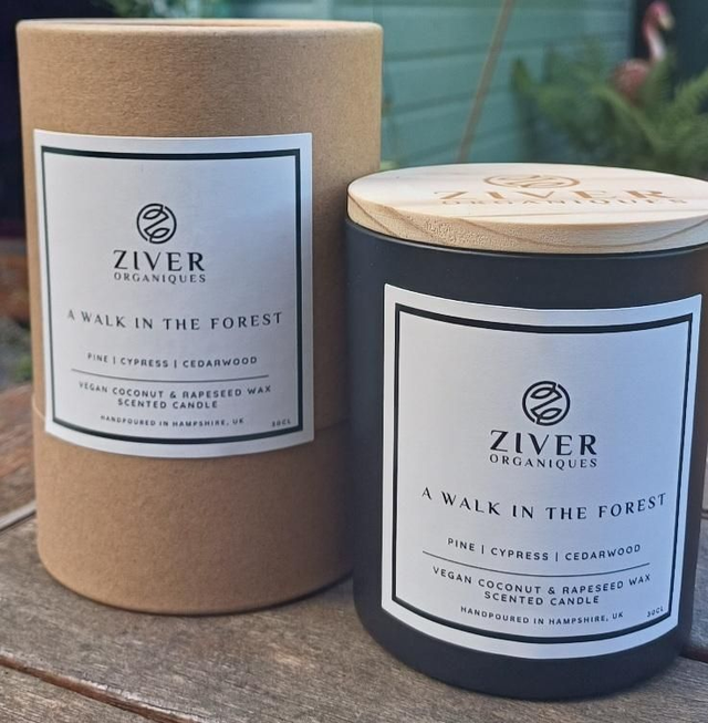 Scented Plant Wax Candle - A Walk in the Forest