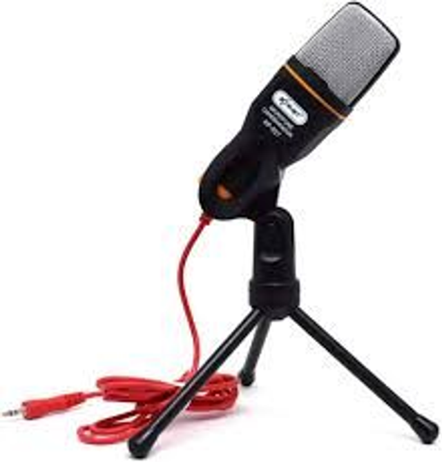 Microfone Condensador SF 666 Com Tripé E Cabo 2m