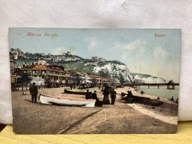 Dover, Marine Parade, Kent unbranded Antique postcard. Our Ref No. R342 £2.50