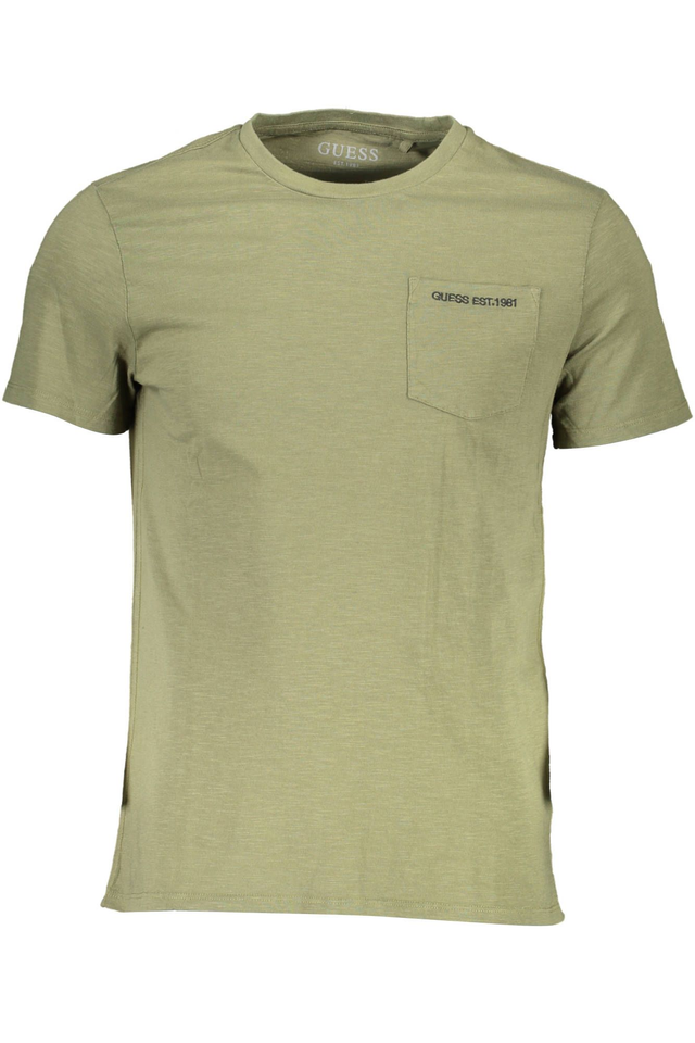 GUESS JEANS T-SHIRT MANICHE CORTE UOMO VERDE