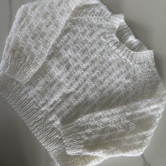 White Sparkle knit jumper 