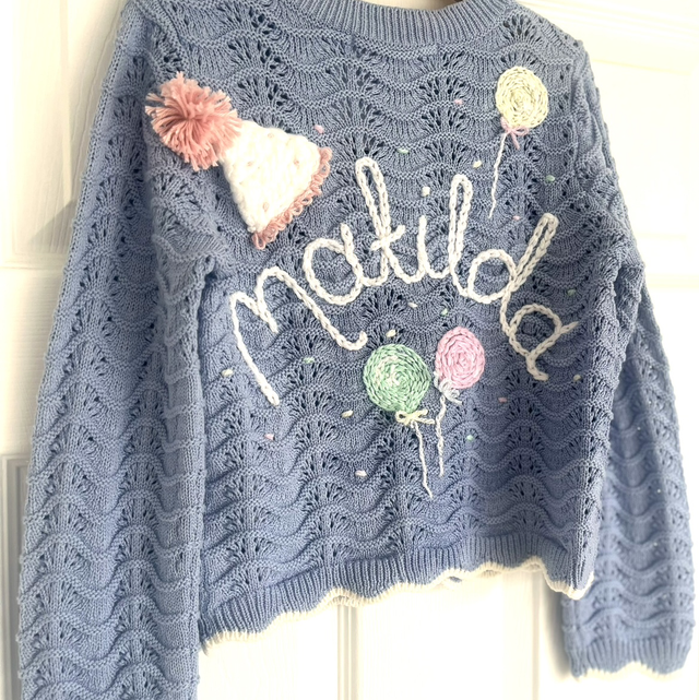 Custom birthday jumper! 