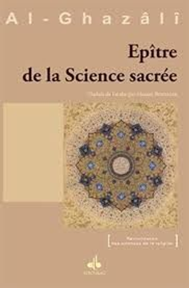 Al-Ghazâli Épître de la science sacrée édition albouraq 