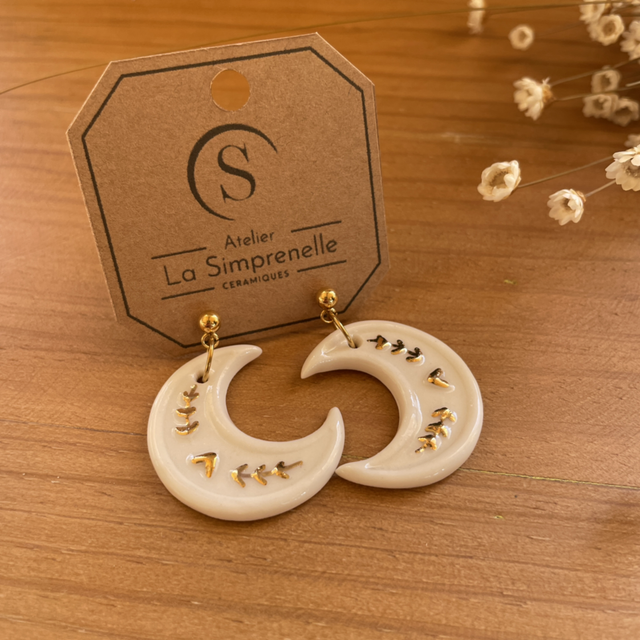 Boucles d’oreilles 🌙 Lune