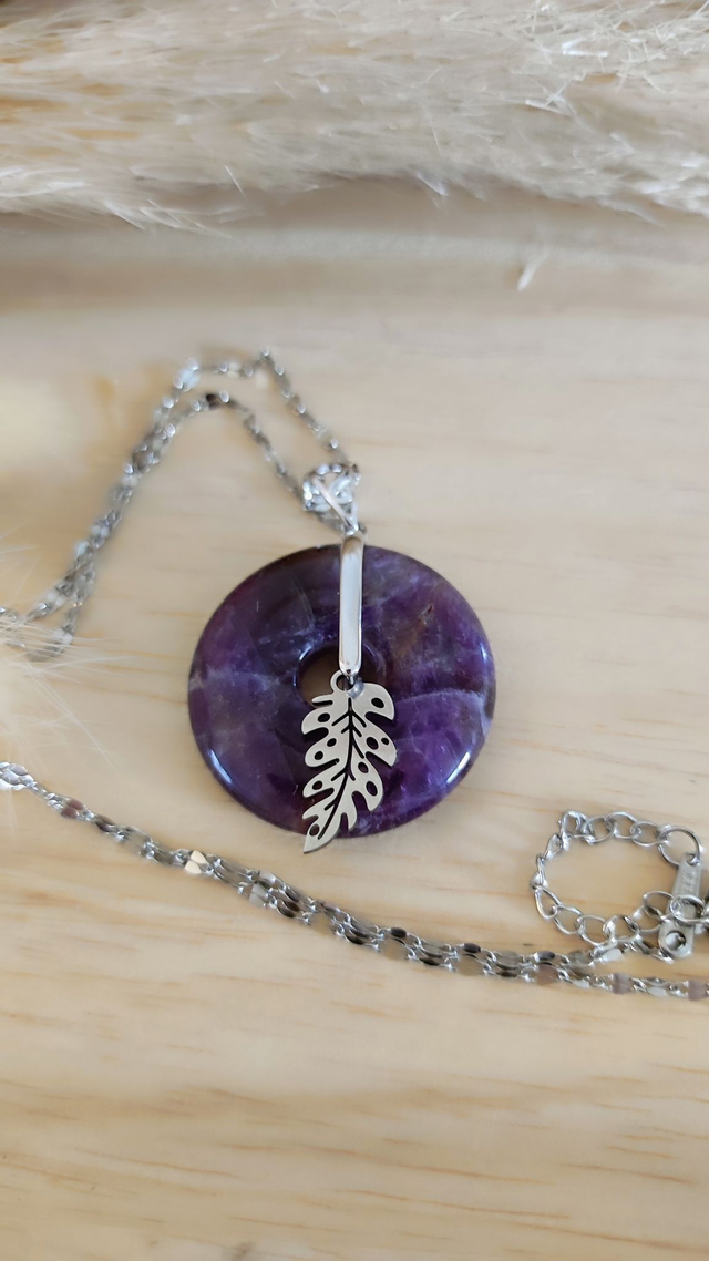 Pendentif Améthyste Donut