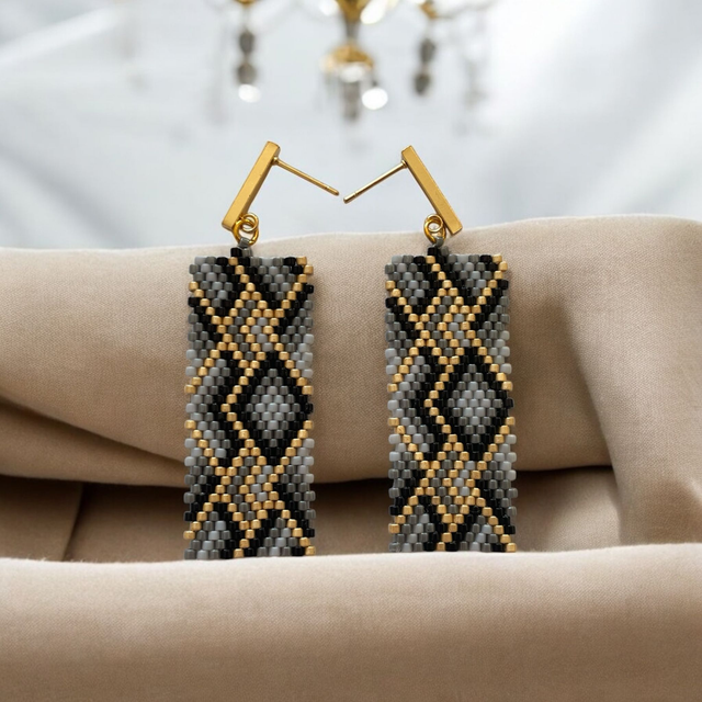 Boucles d'oreilles rectangulaires