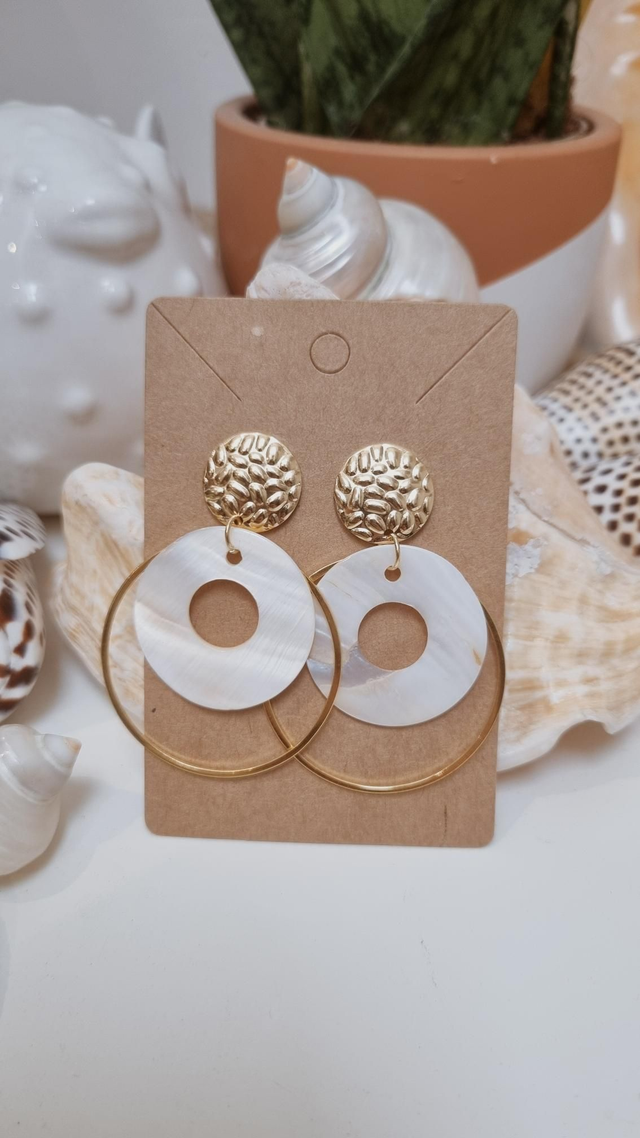 Boucles d'oreilles nacre 