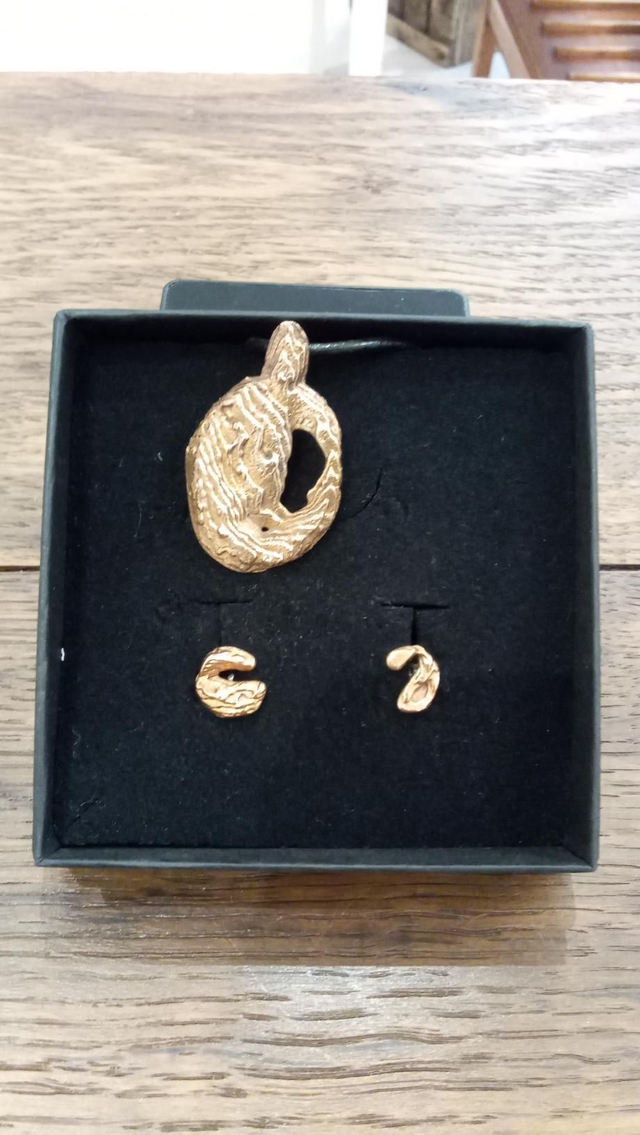 Ensemble bronze rose 