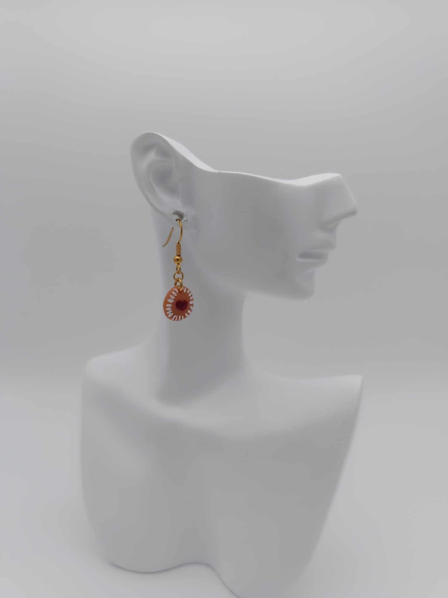 Boucles d&#039;oreilles en porcelaine froide Tarte Linz