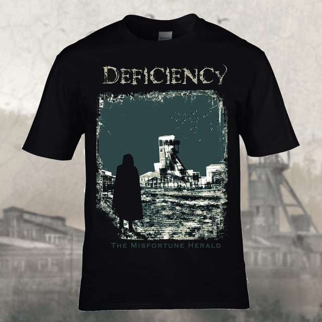 T-SHIRT DEFICIENCY "Misfortune" - BLACK