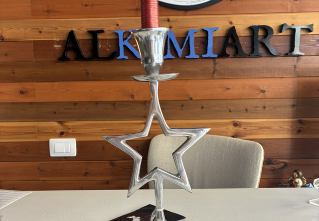 Candelabro estrella con Velas 