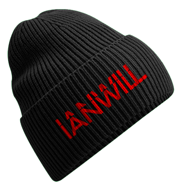 Beanie Red&amp;Black (Embroidered logo)