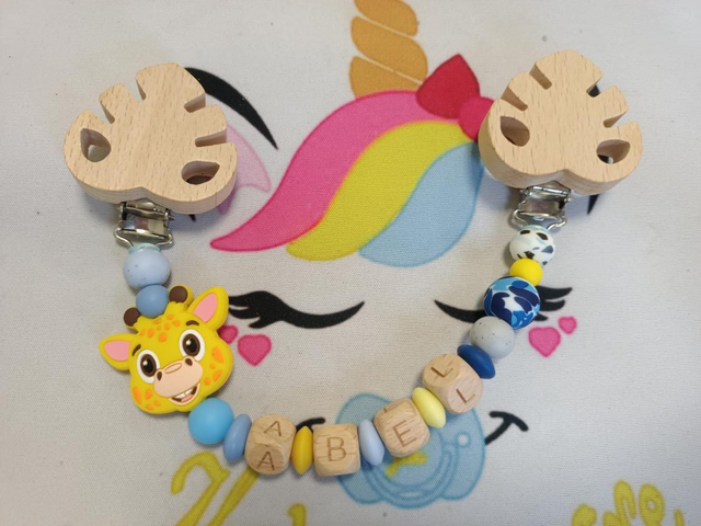 Attache doudou Girafe