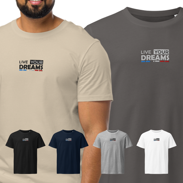 T-Shirt 100% coton BIO Brodé - DREAMS