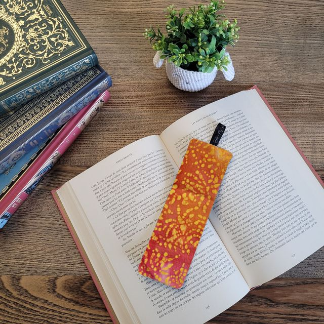 Marque-page 066 : Batik orange