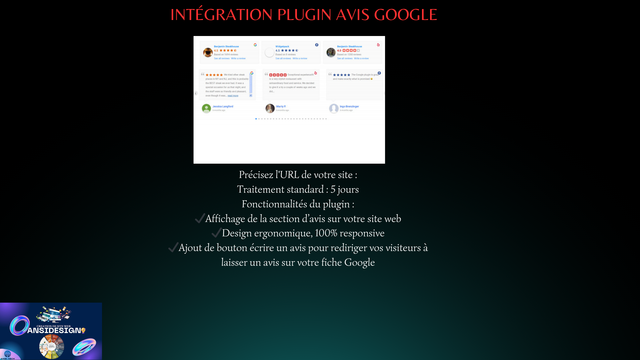 Intégration plugin Avis Google