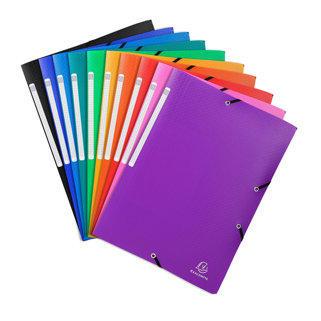 Chemise 3 rabats EXACOMPTA plastique