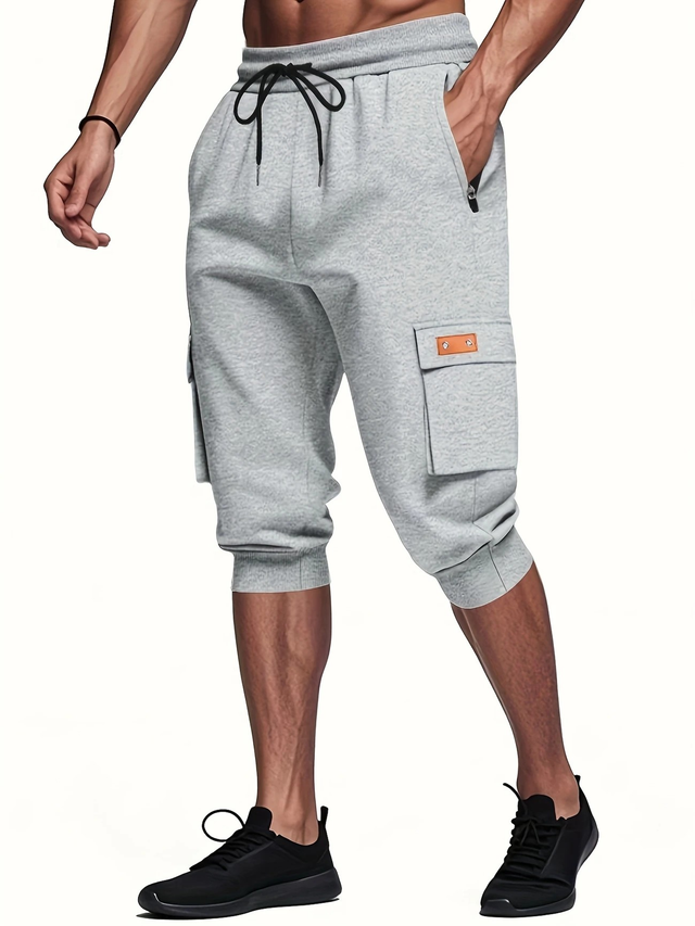 Men's Cross-border Amazon summer American cropped casual pants