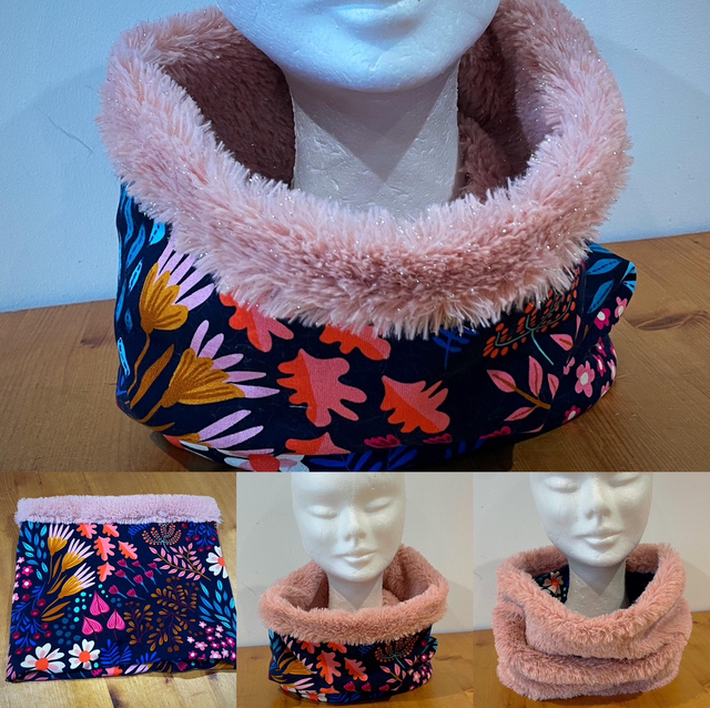 Snood , tour de cou bliss Pink Adulte ou Enfant 