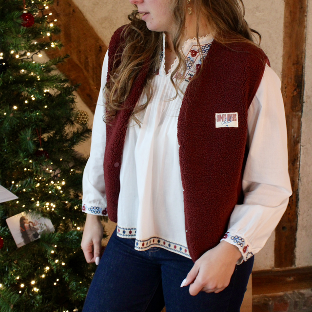 Gilet Marion bordeaux 