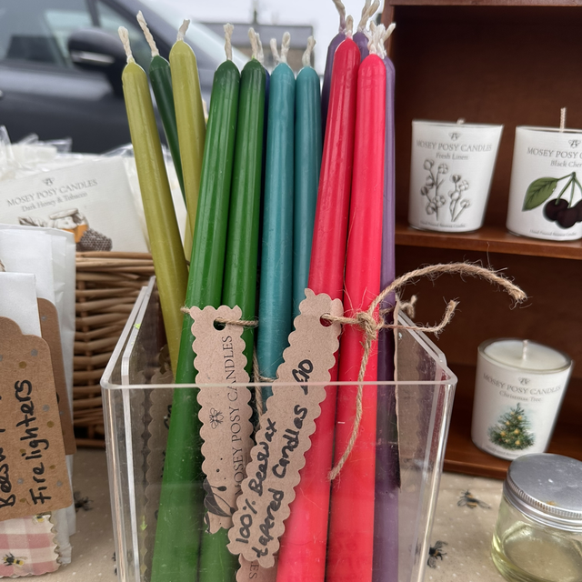 Beeswax Tapered Candles (Set of 2)