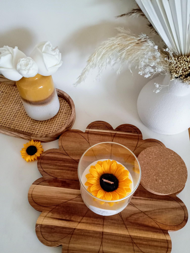 Bougie artisanale Tournesol