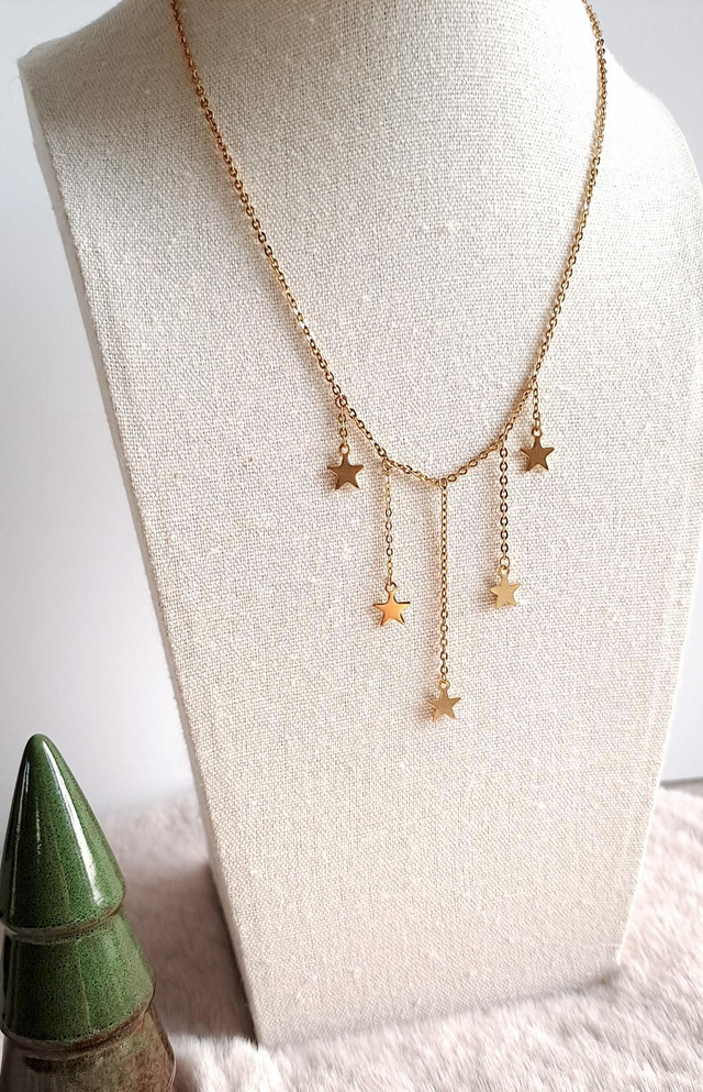 Collier pluie d'étoiles