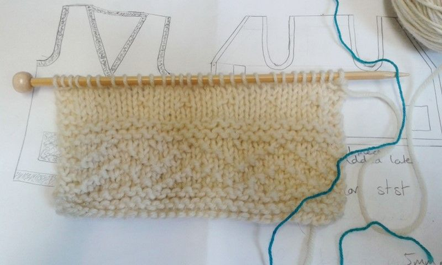 Beginner knitting session 1