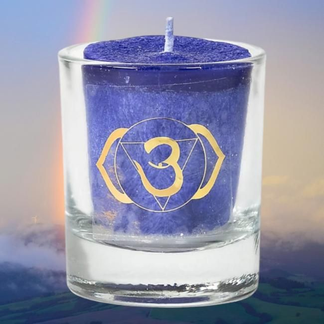 Bougie votive 8 "Ajna" 3eme oeil