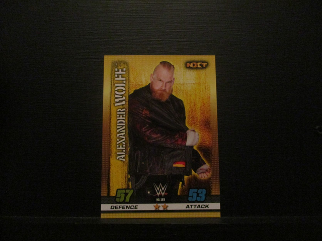 Alexander Wolfe - NXT Slam Attax 10th Edition Original Trading Card #183