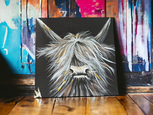 Luna, Highland Moo Art Print