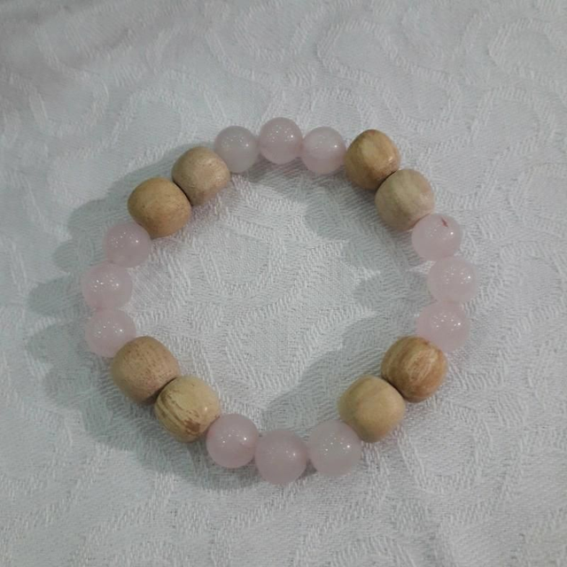 Rose Quartz Palo Santo Bracelet