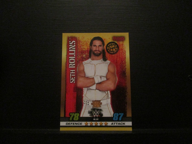 Seth Rollins - Raw Slam Attax 10th Edition Original Trading Card #127