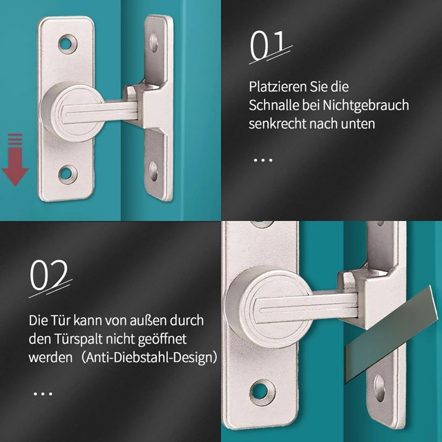 Zinc Alloy 90° Sliding Pin Lock 