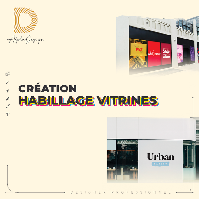 CRÉATION - HABILLAGE VITRINES